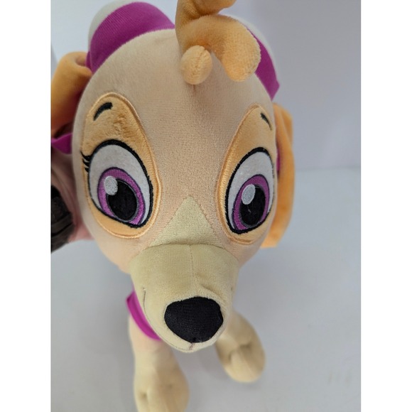 PAW Patrol Skye Plush 15" Stuffed Animal Toy – Pink Pilot Flight Gear Edition - Picture 3 of 10